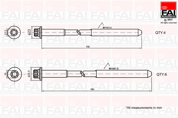 Cylinder Head Bolt Set